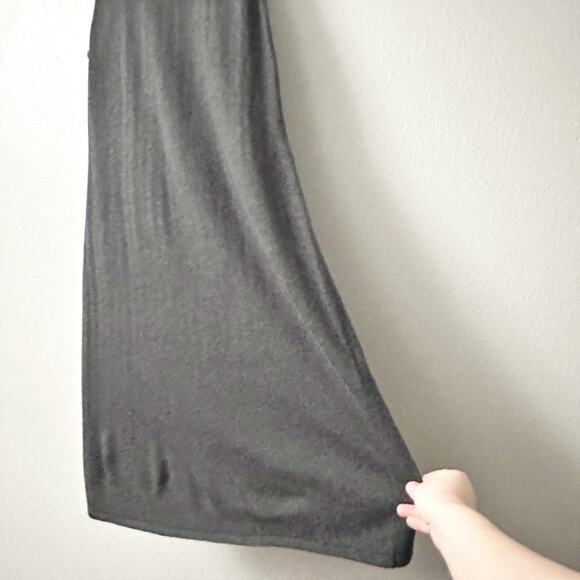 LRL Silk & Cashmere Sleeveless Gray Cowl Neck‎ Midi Dress Women's Size XL - Picture 3 of 11